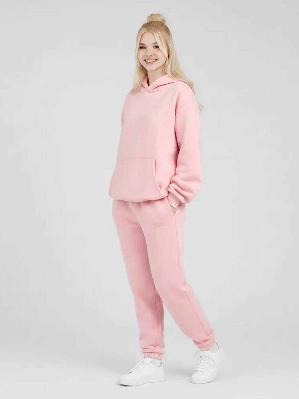 Cmfrt Set- Women's Cozy Oversized Pink Hoodie and Jogger Sweatpants
